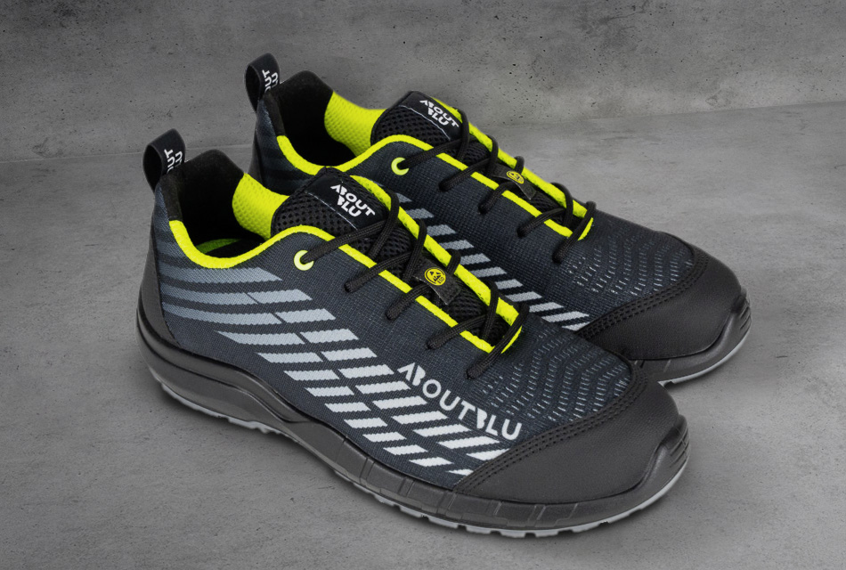 ABOUTBLU Sicherheitsschuhe Safe Knit DAYTONA GREY/YELLOW LOW