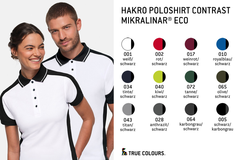 Hakro Poloshirts Contrast Mikralinar Eco