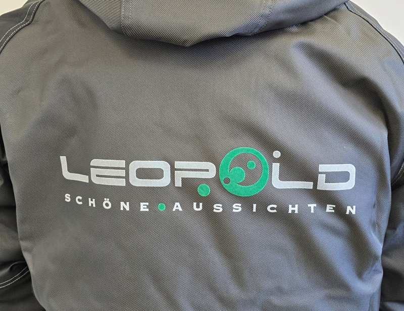 Beflockung mit Firmenlogo